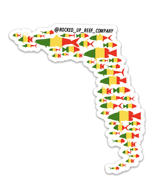 Rasta Fishy Florida Sticker