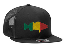 Load image into Gallery viewer, Rastafarian Pargo &quot;AKA&quot; Cubera Black Flat Bill hat
