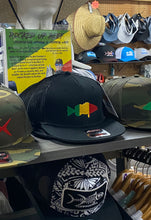 Load image into Gallery viewer, Rastafarian Pargo &quot;AKA&quot; Cubera Black Flat Bill hat
